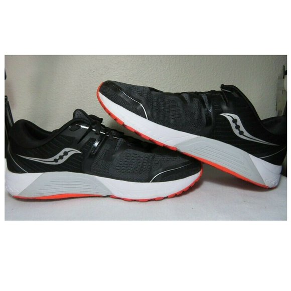 Saucony Guide ISO 2 Running Shoes Orange Black - Picture 7 of 11